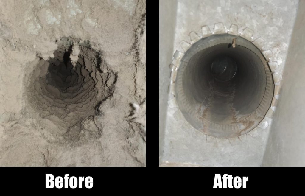 Dryer vent cleaning