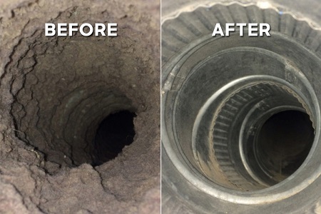 dryer vent cleaning process
